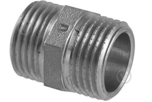 Ніпель зовнішня Hi-Therm 1 х 1 (нікель) - фото 1 Ніпель зовнішня Hi-Therm 1 х 1 (нікель) - фото 1