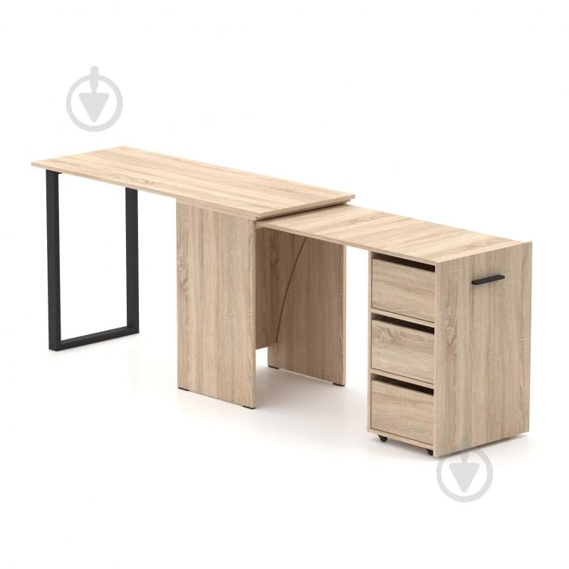 Стол Knap Knap трансформер письменный поворотный Hobana+Jumbo Ш3 770х1350х500 мм дуб сонома/дуб сонома (S201030203 ) - фото 2 Стол Knap Knap трансформер письменный поворотный Hobana+Jumbo Ш3 770х1350х500 мм дуб сонома/дуб сонома (S201030203 ) - фото 2