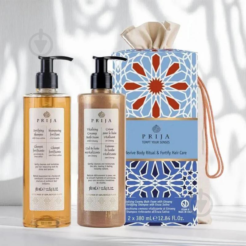 Косметический набор PRIJA крем-пена для тела 380 мл + шампунь для укрепления волосс380 мл - фото 4