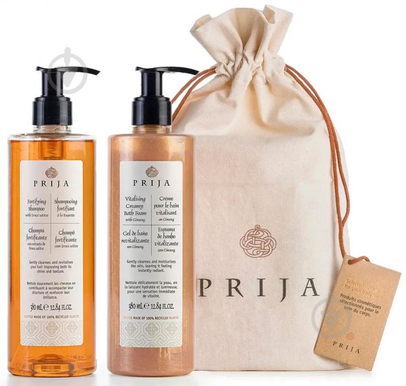 Косметический набор PRIJA крем-пена для тела 380 мл + шампунь для укрепления волосс380 мл - фото 1
