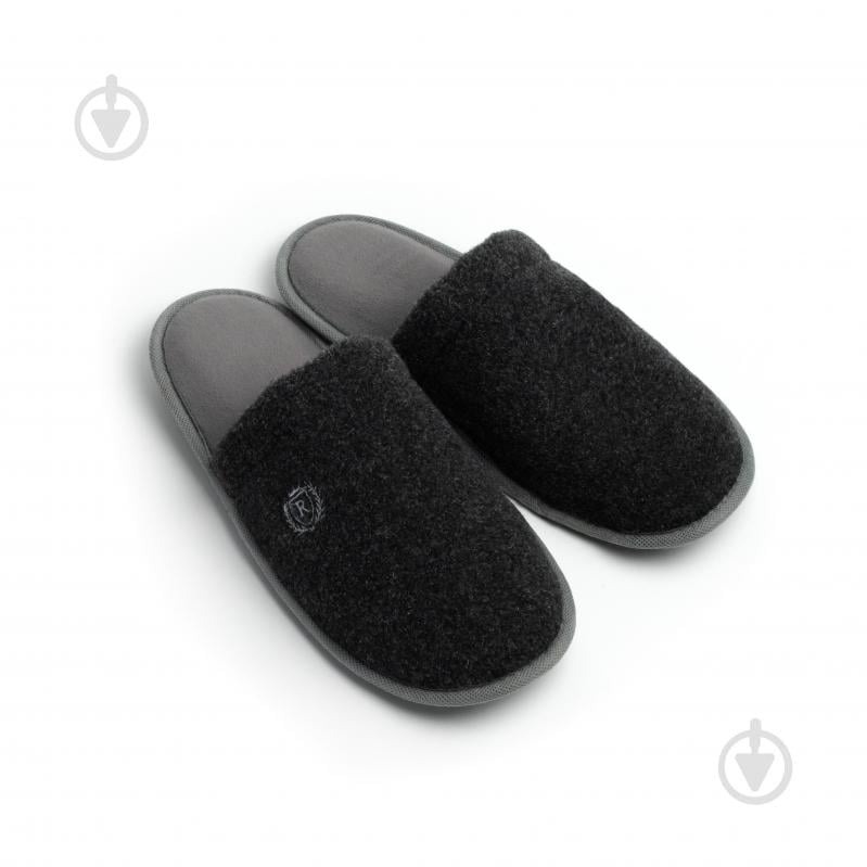 Тапки домашние Twins Lama с вышивкой 15899 р.44/45 серый с черным - фото 1 Тапки домашние Twins Lama с вышивкой 15899 р.44/45 серый с черным - фото 1