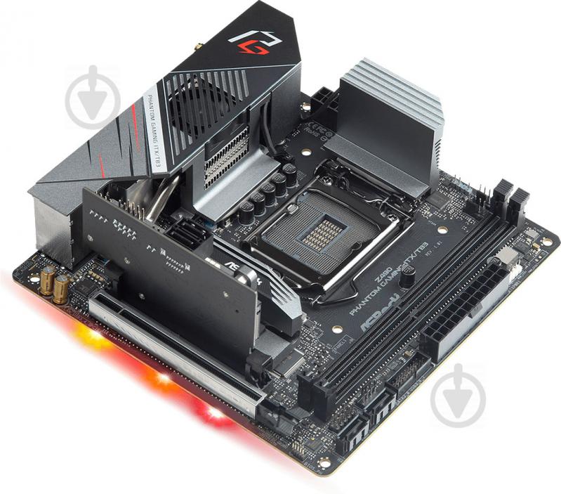 Материнская плата ASRock Z490 PHANTOM GAMING-ITX (Socket 1200, Intel Z490, mini ITX) - фото 2