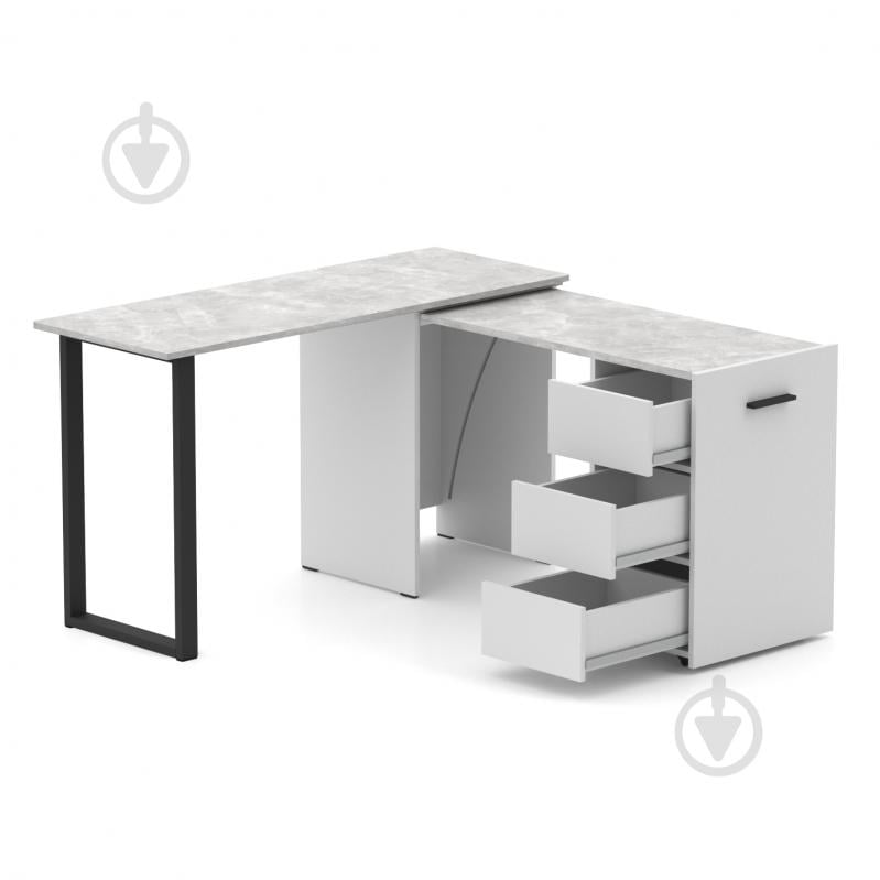 Стіл Knap Knap трансформер письмовий поворотний Hobana+Jumbo Ш3 770х1350х500 мм білий/ательє світлий (S201030222 ) - фото 1