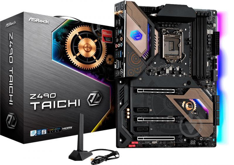 Материнська плата ASRock Z490 TAICHI (Socket 1200, Intel Z490, ATX) - фото 4