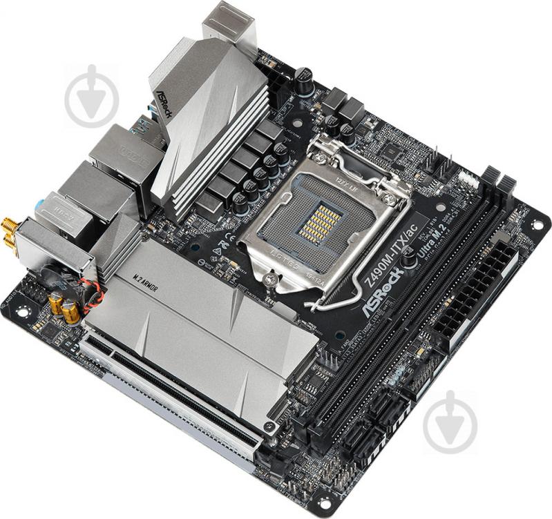 Материнская плата ASRock Z490M-ITX/AC (Socket 1200, Intel Z490, mini ITX) - фото 3