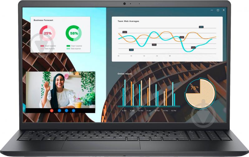 Ноутбук Dell Vostro 3530 15,6" (N1604QPVNB3530UA_UBU) black - фото 1