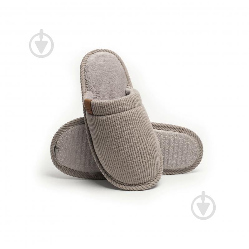Тапки домашние Twins вельвет 15849 р.36/37 серый - фото 2 Тапки домашние Twins вельвет 15849 р.36/37 серый - фото 2