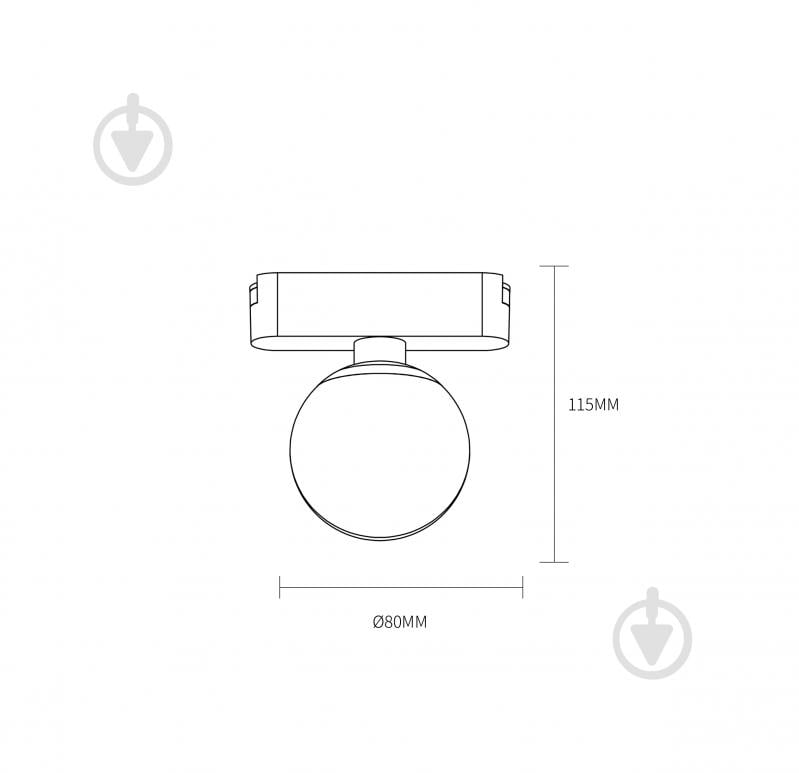 Трековый светильник Laguna Lighting 6 Вт черный 14063-06 - фото 2