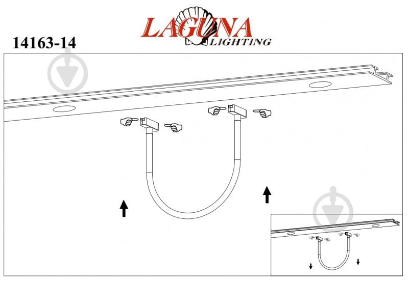 Трековый светильник Laguna Lighting 14 Вт черный 14163-14 - фото 2