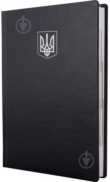 Дневник датированный NEBRASKA Герб Optima A5 2027 черный - фото 1