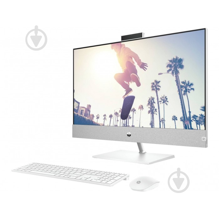 Моноблок HP Pavilion 27" (9D3Q9EA) white - фото 2