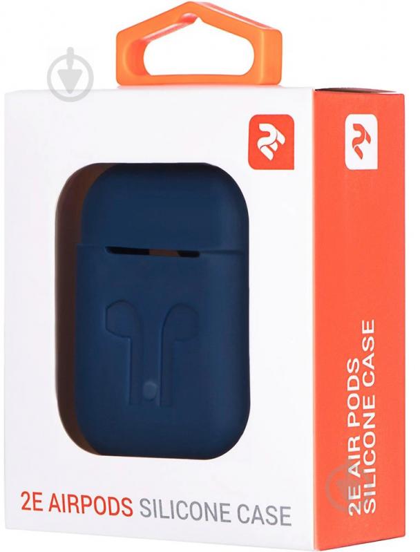 Чехол для наушников 2E Pure Color Silicone navy 2E-AIR-PODS-IBPCSI-3-NV - фото 3