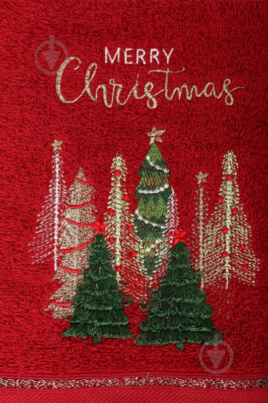 Набор полотенец махровых Holiday Ride 2 шт. 50x90 см красный/белый La Nuit - фото 5 Набор полотенец махровых Holiday Ride 2 шт. 50x90 см красный/белый La Nuit - фото 5