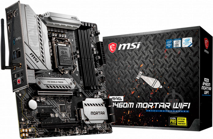 Материнская плата MSI MAG B460M MORTAR WIFI (Socket 1200, Intel B460, mirco ATX) - фото 5