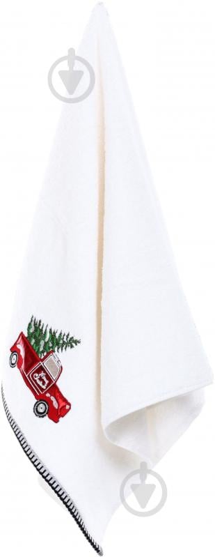 Набір рушників махрових Snowflake Magic 2 шт. 50x90 см зелений/білий La Nuit - фото 3 Набір рушників махрових Snowflake Magic 2 шт. 50x90 см зелений/білий La Nuit - фото 3