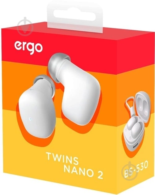 Наушники Ergo BS-530 Twins Nano 2 white (BS-530W) - фото 6