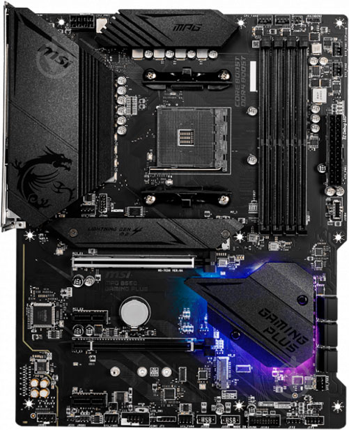 Материнская плата MSI MPG B550 GAMING PLUS (Socket AM4, AMD B550, ATX) - фото 1