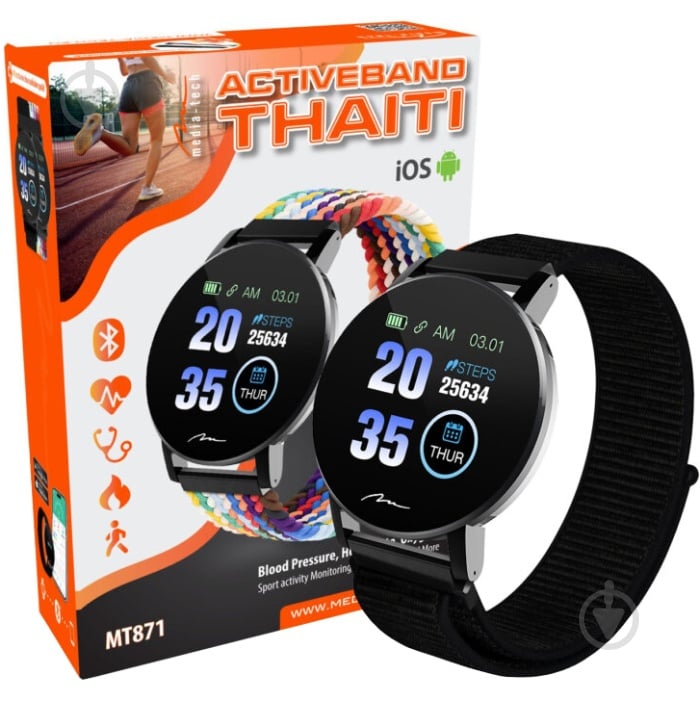 Смарт-годинник Media-Tech Active-Band THAITI black (MT871) - фото 9