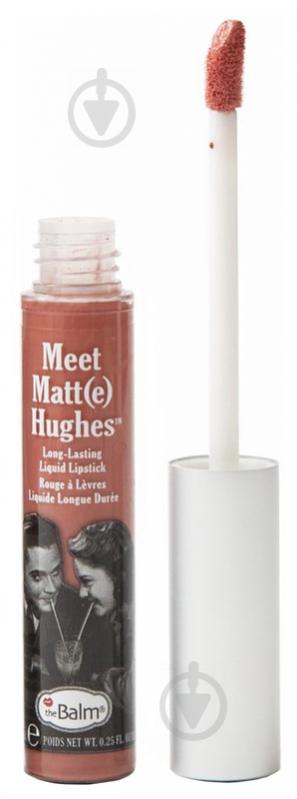 Помада рідка матова theBalm Meet Matte Hughes Doting Nude Coral 7,4 мл - фото 1