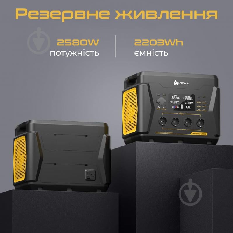 Зарядна станція AlphaESS BLACKBEE 2000+ (2203 Вт·год) - фото 2