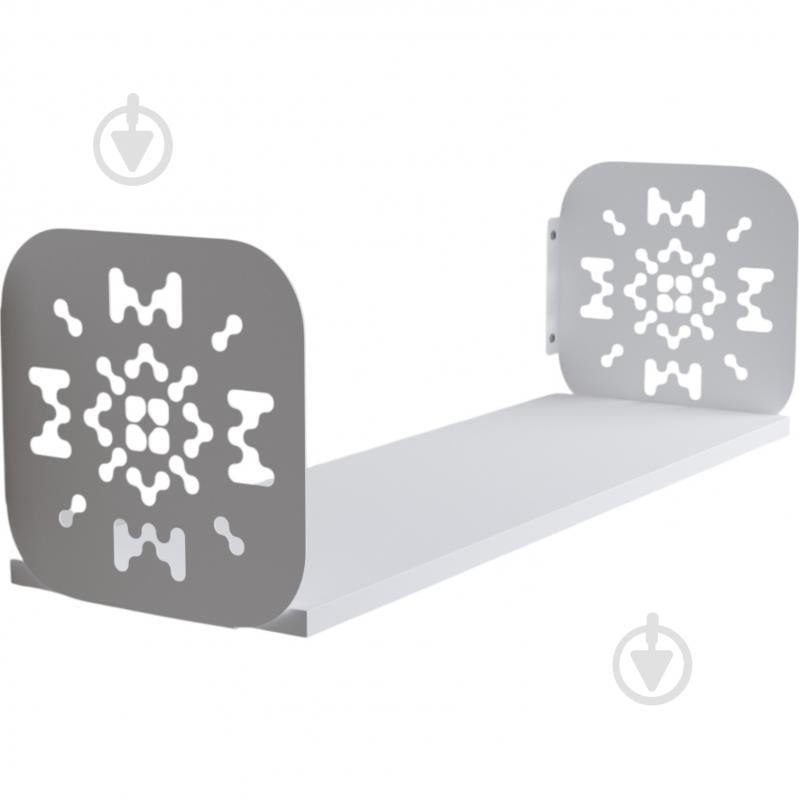 Полка навесная Metkas Home Дом 800x220x220 мм белый глянец (DPN02233 08022 11) - фото 1