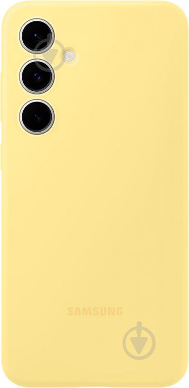 Чехол-накладка Samsung Silicone Case Yellow (EF-PS721CYEGWW) для S24 FE - фото 1