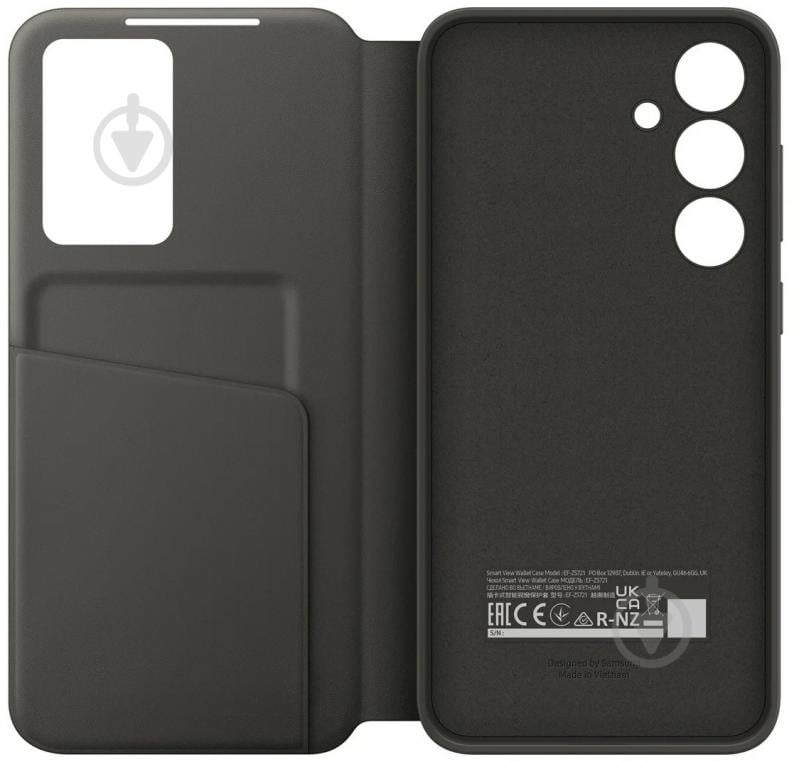 Чехол-книжка Samsung Smart View Wallet Case Black (EF-ZS721CBEGWW) для S24 FE - фото 2