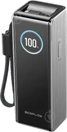 Повербанк EcoFlow RAPID Power Bank з кабелями 25000 mAh (EF-RAPID25K100W-S-EU) - фото 1 Повербанк EcoFlow RAPID Power Bank з кабелями 25000 mAh (EF-RAPID25K100W-S-EU) - фото 1