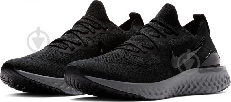 Кроссовки мужские Nike EPIC REACT FLYKNIT 2 BQ8928-001 р.47,5 черные - фото 1