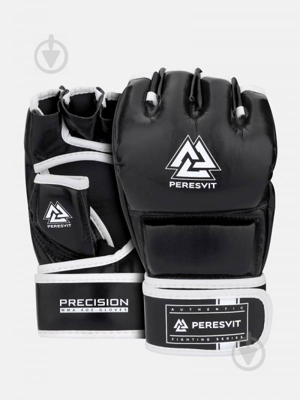 Перчатки для MMA Peresvit 501304-102 р. M Precision gloves черный с белым - фото 1