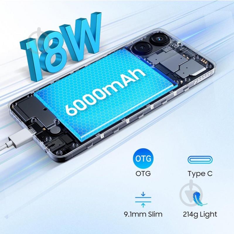 Смартфон Blackview COLOR 8 8/128GB blue (6931548317005) - фото 9