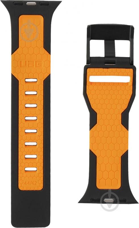 Ремінець UAG Apple Watch 44/42 Civilian black/orange 19148D114097 - фото 5