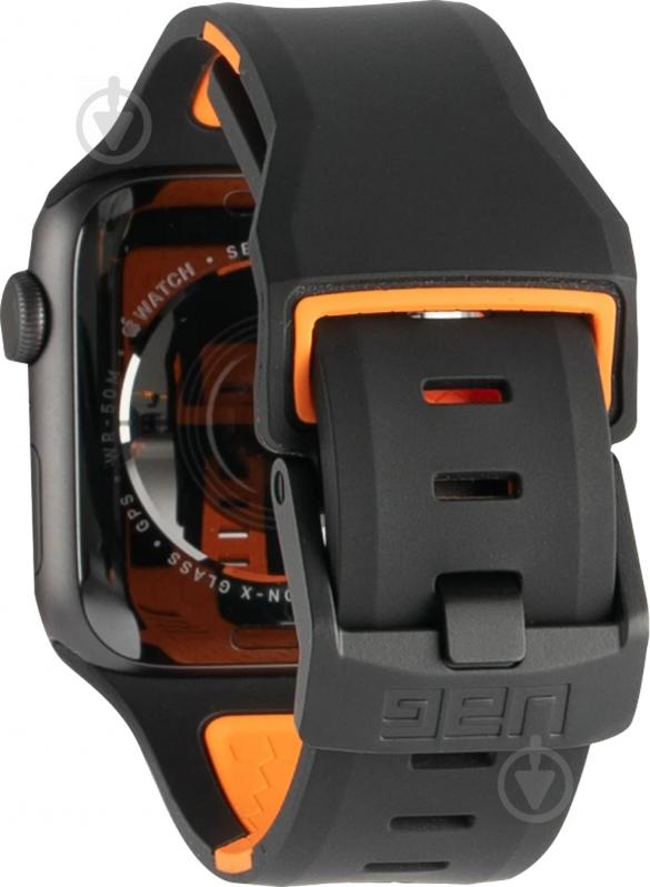 Ремінець UAG Apple Watch 44/42 Civilian black/orange 19148D114097 - фото 3