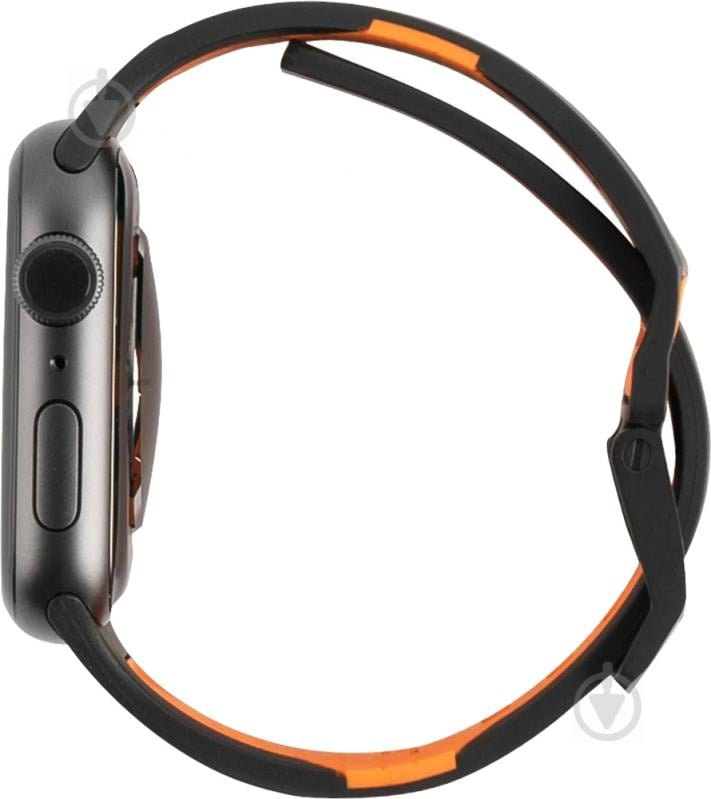 Ремінець UAG Apple Watch 44/42 Civilian black/orange 19148D114097 - фото 2