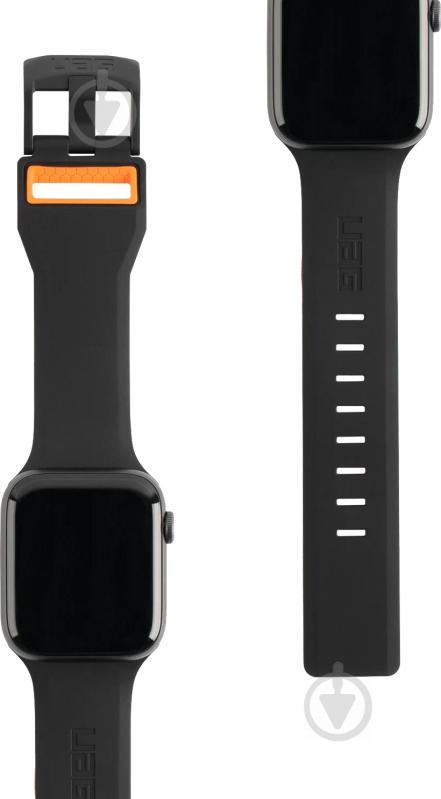 Ремінець UAG Apple Watch 44/42 Civilian black/orange 19148D114097 - фото 4