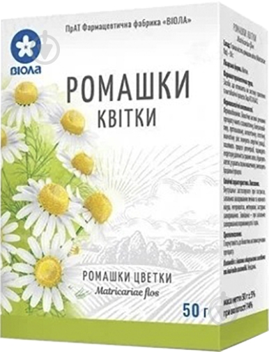 Ромашки квітки 50 г Віола з внут. пак. фіточай - фото 1 Ромашки квітки 50 г Віола з внут. пак. фіточай - фото 1