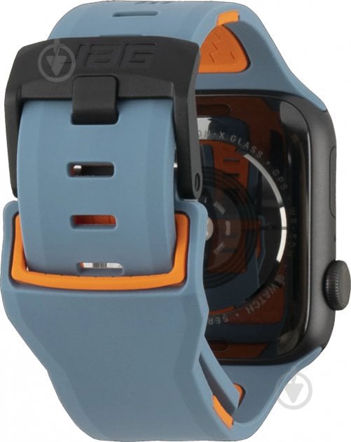 Ремешок UAG Apple Watch 44/42 Civilian slate/orange 19148D115497 - фото 2