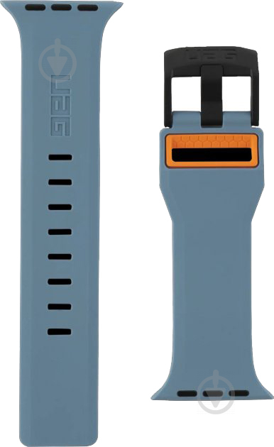 Ремешок UAG Apple Watch 44/42 Civilian slate/orange 19148D115497 - фото 4