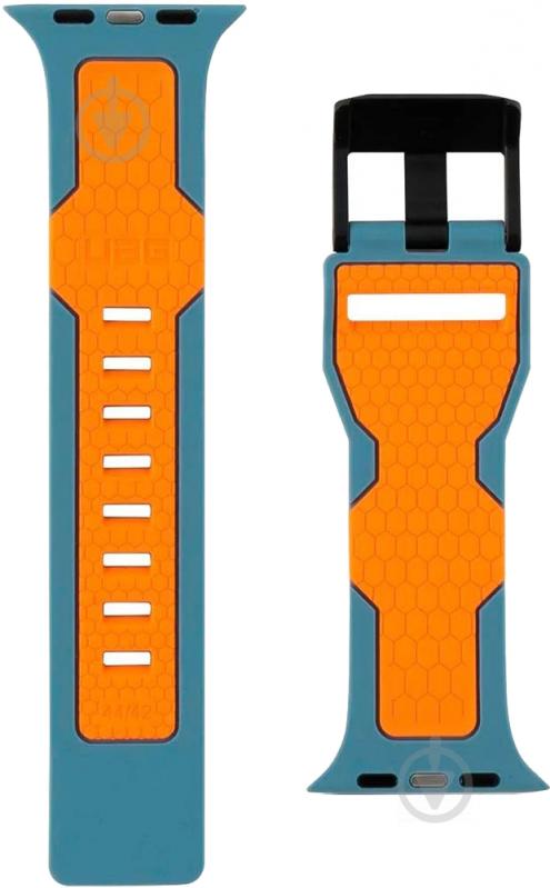 Ремешок UAG Apple Watch 44/42 Civilian slate/orange 19148D115497 - фото 5