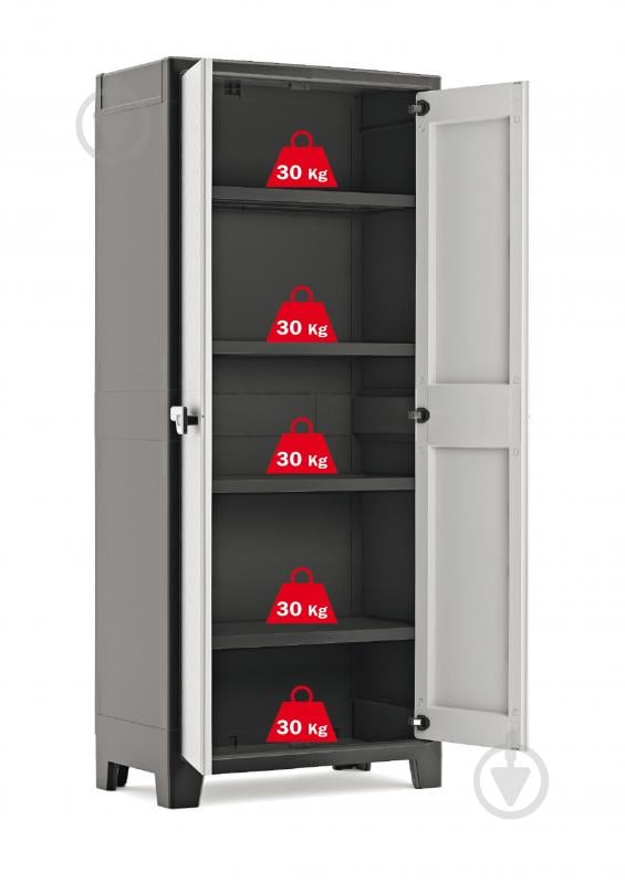 Шафа інструментальна KIS ARMADIO ALTO TITAN 240617 80х44х182 см чорна/сіра KIS 270302 - фото 2