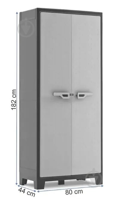 Шафа інструментальна KIS ARMADIO ALTO TITAN 240617 80х44х182 см чорна/сіра KIS 270302 - фото 3