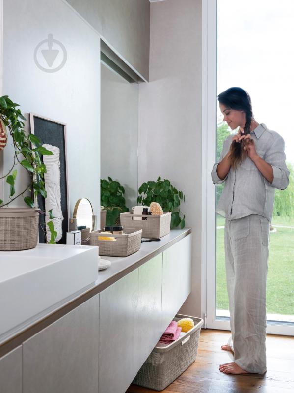 Кошик для зберігання Curver 263681 бежевий Jute S 110x270x200 мм - фото 2 Кошик для зберігання Curver 263681 бежевий Jute S 110x270x200 мм - фото 2