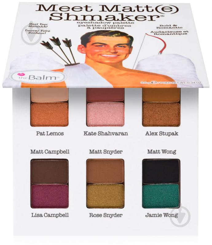 Тени для век theBalm Palettes Meet Matt(e) Shmaker разноцветный 9,6 г - фото 1