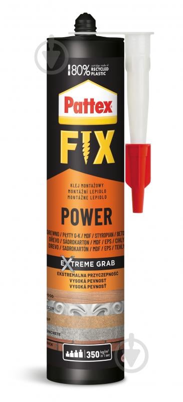 Клей монтажный Pattex Power Fix 385 г - фото 1