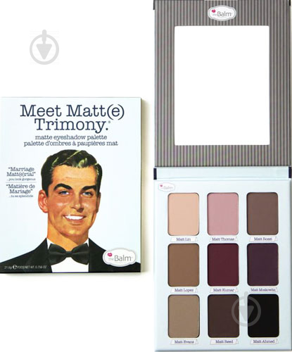 Тіні для повік theBalm Palettes Meet Matt(e) Trimony фіолетовий 21,6 г - фото 1