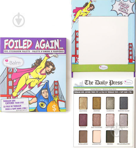 Тени для век theBalm Foiled Again Palette разноцветный 9,6 г - фото 1