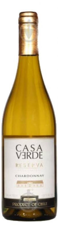 Вино Casa Verde Rezerva Chardonnay белое сухое 0,75 л - фото 1