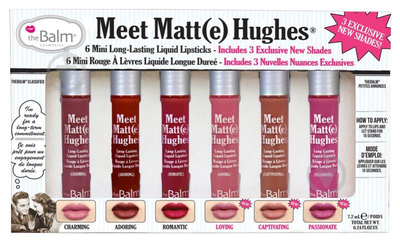 Набор мини-помад theBalm Meet Matte Hughes Mini vol.3 - фото 1