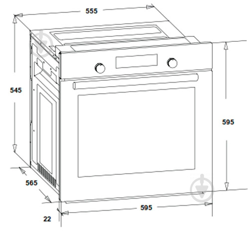 Духовой шкаф Interline HK 480 BK - фото 2