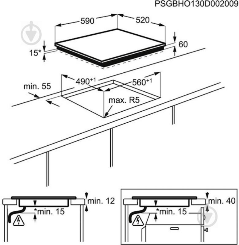 Варочная поверхность индукционная Electrolux EHI6340FOK - фото 6